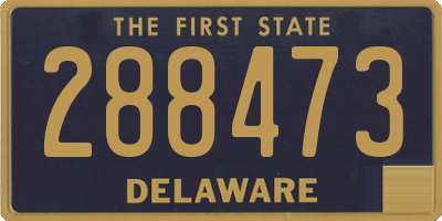 DE license plate 288473