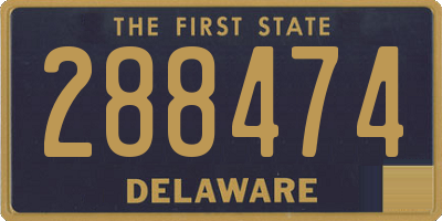 DE license plate 288474