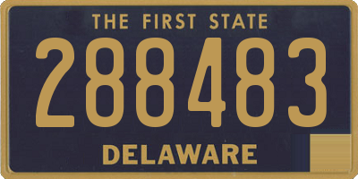DE license plate 288483