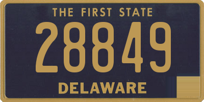 DE license plate 28849