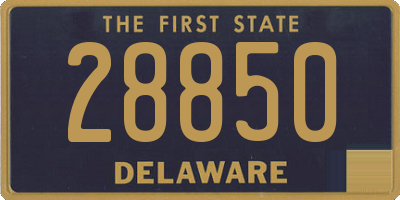 DE license plate 28850