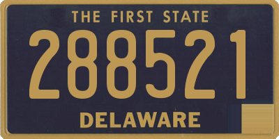 DE license plate 288521