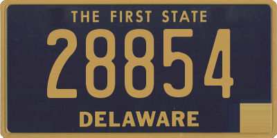 DE license plate 28854