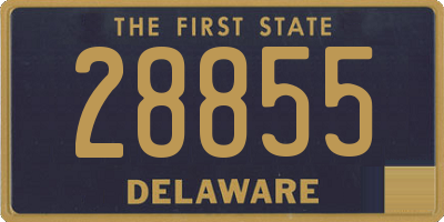DE license plate 28855