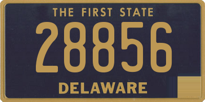 DE license plate 28856