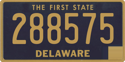 DE license plate 288575