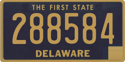 DE license plate 288584