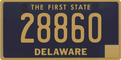 DE license plate 28860