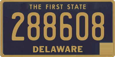 DE license plate 288608