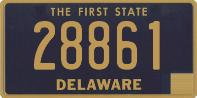 DE license plate 28861