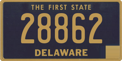 DE license plate 28862