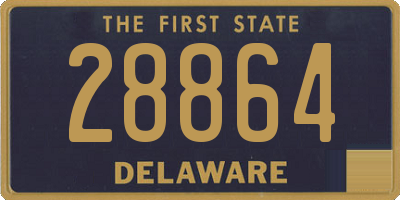 DE license plate 28864