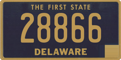 DE license plate 28866