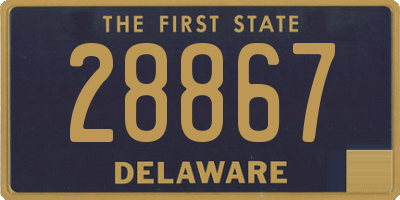 DE license plate 28867