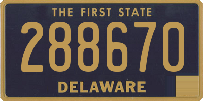 DE license plate 288670