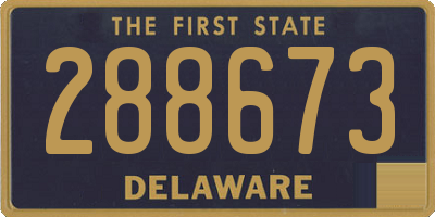 DE license plate 288673
