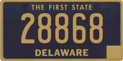 DE license plate 28868