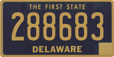DE license plate 288683