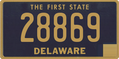 DE license plate 28869