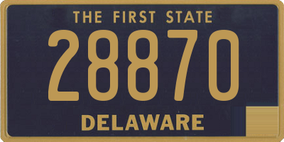 DE license plate 28870