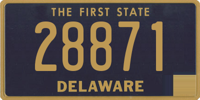 DE license plate 28871