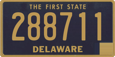 DE license plate 288711