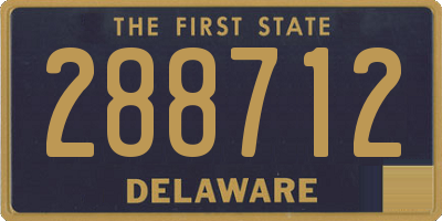 DE license plate 288712