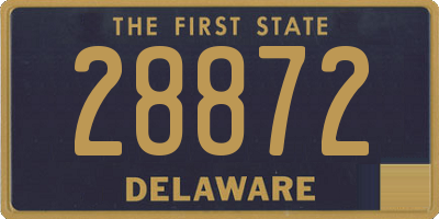 DE license plate 28872