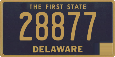 DE license plate 28877