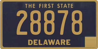 DE license plate 28878