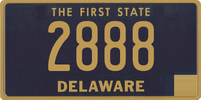 DE license plate 2888