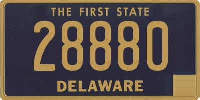 DE license plate 28880