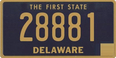 DE license plate 28881