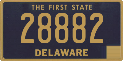 DE license plate 28882