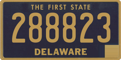 DE license plate 288823