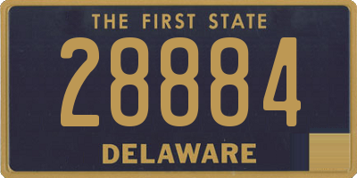 DE license plate 28884
