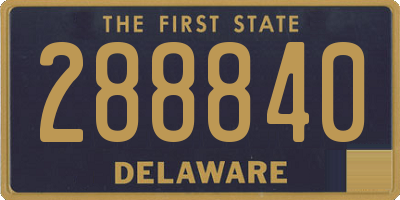 DE license plate 288840