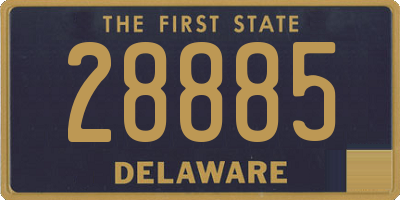 DE license plate 28885