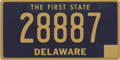 DE license plate 28887