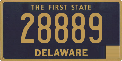 DE license plate 28889