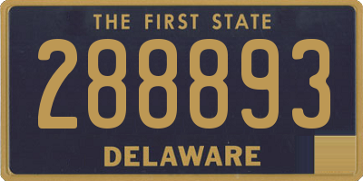 DE license plate 288893