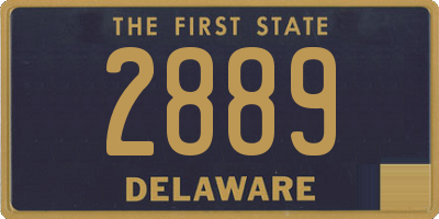 DE license plate 2889