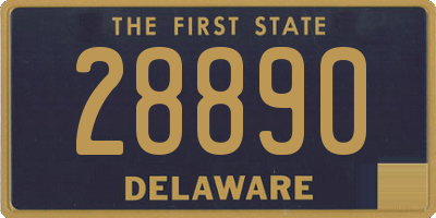 DE license plate 28890