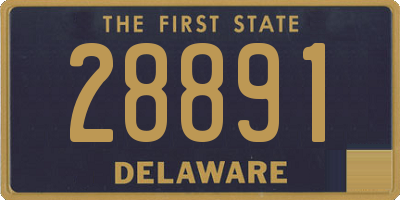 DE license plate 28891