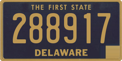 DE license plate 288917