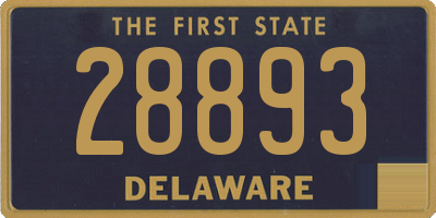 DE license plate 28893