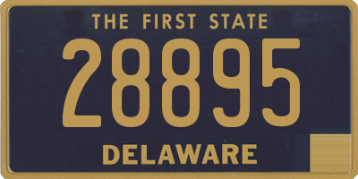 DE license plate 28895