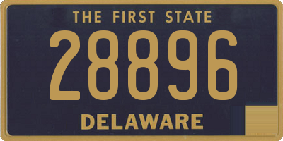 DE license plate 28896