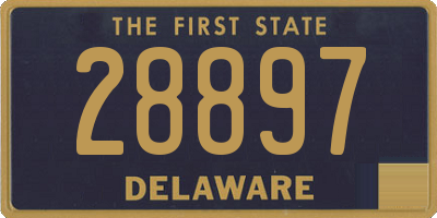DE license plate 28897