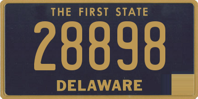 DE license plate 28898